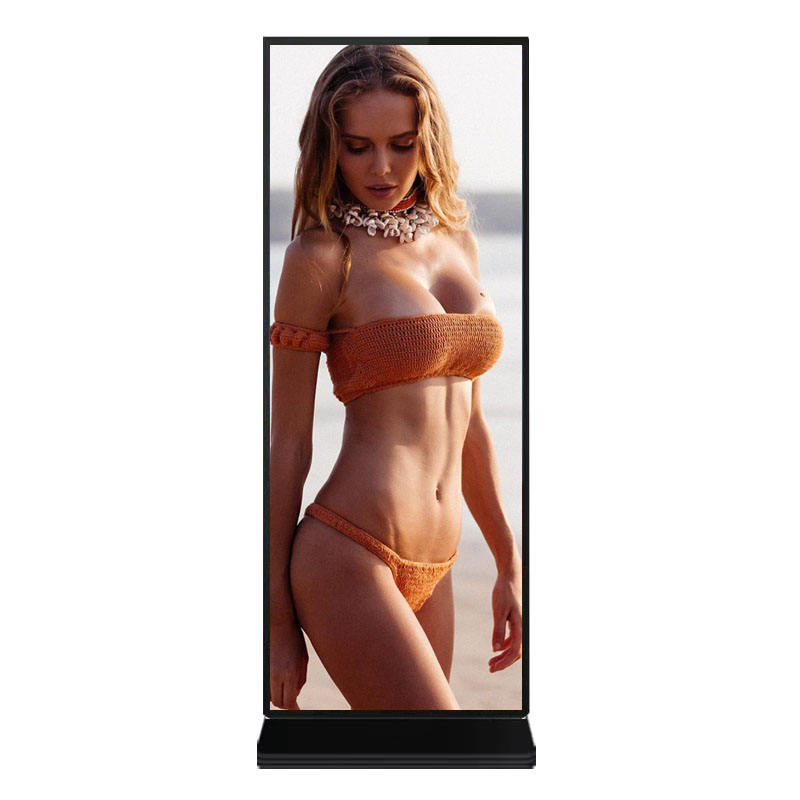 75-дюймовый полноэкранный напольный стенд ЖК-дисплей Цифровой рекламный дисплей