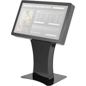 43-дюймовая индивидуальная машина для запроса горизонтального емкостного сенсорного экрана с интерактивным окном